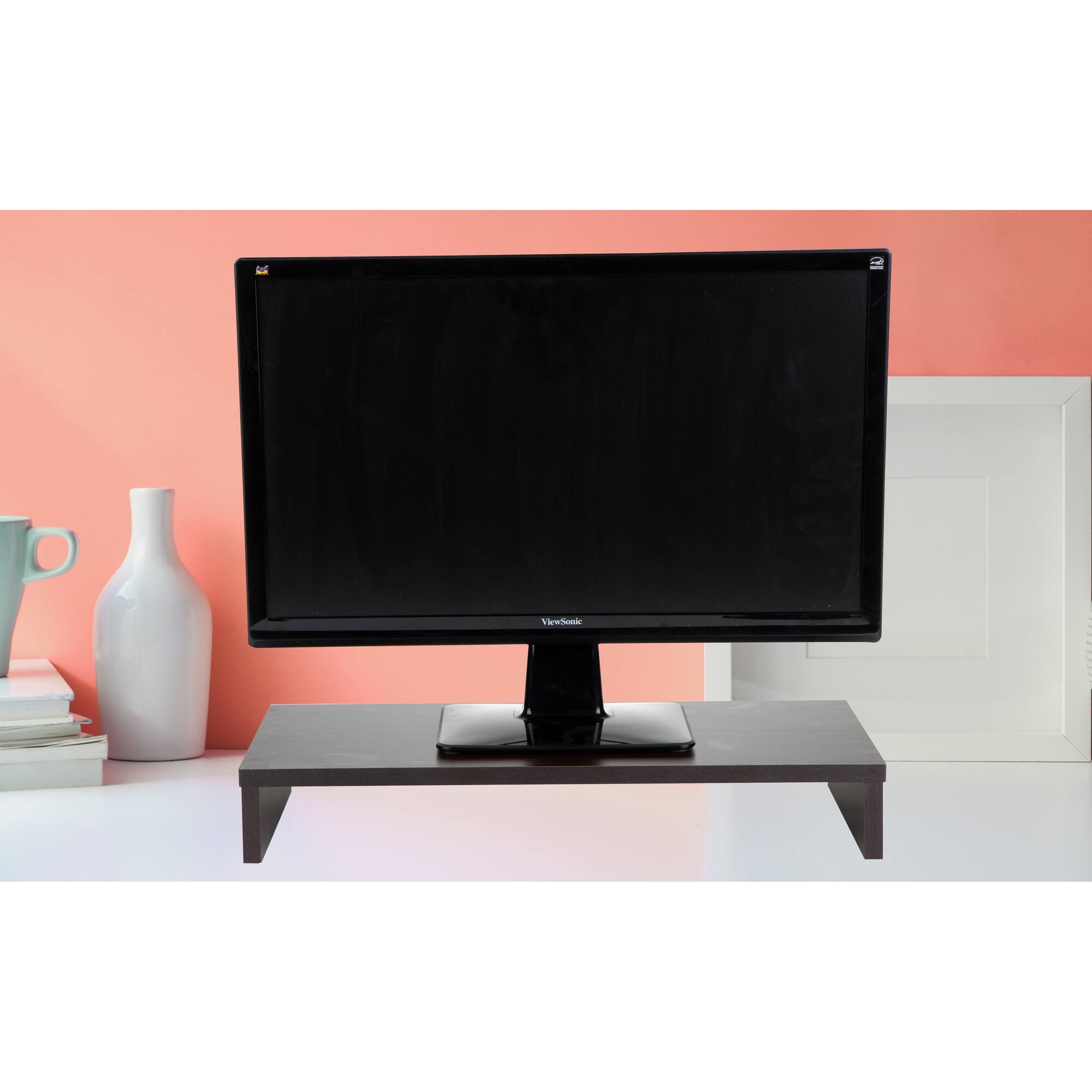 Mind Reader Wooden Monitor Stand Riser